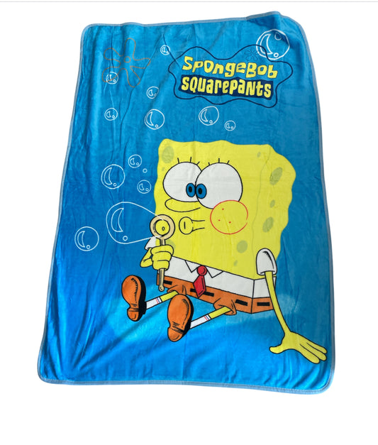 Sponge Bob Square Pants Flannel Throw Blanket