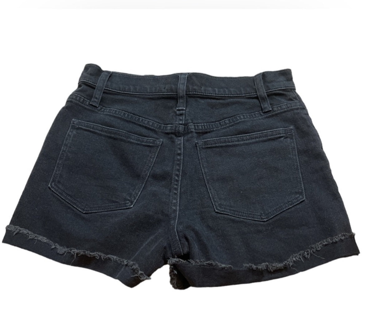 Madewell Highrise Denim Black Shorts (24)