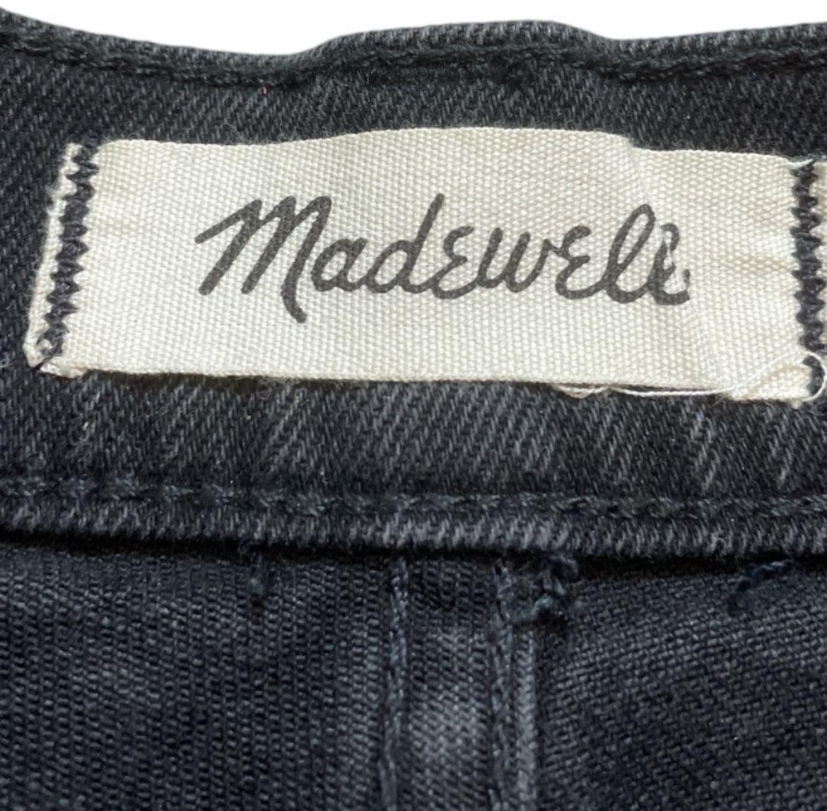 Madewell Highrise Denim Black Shorts (24)
