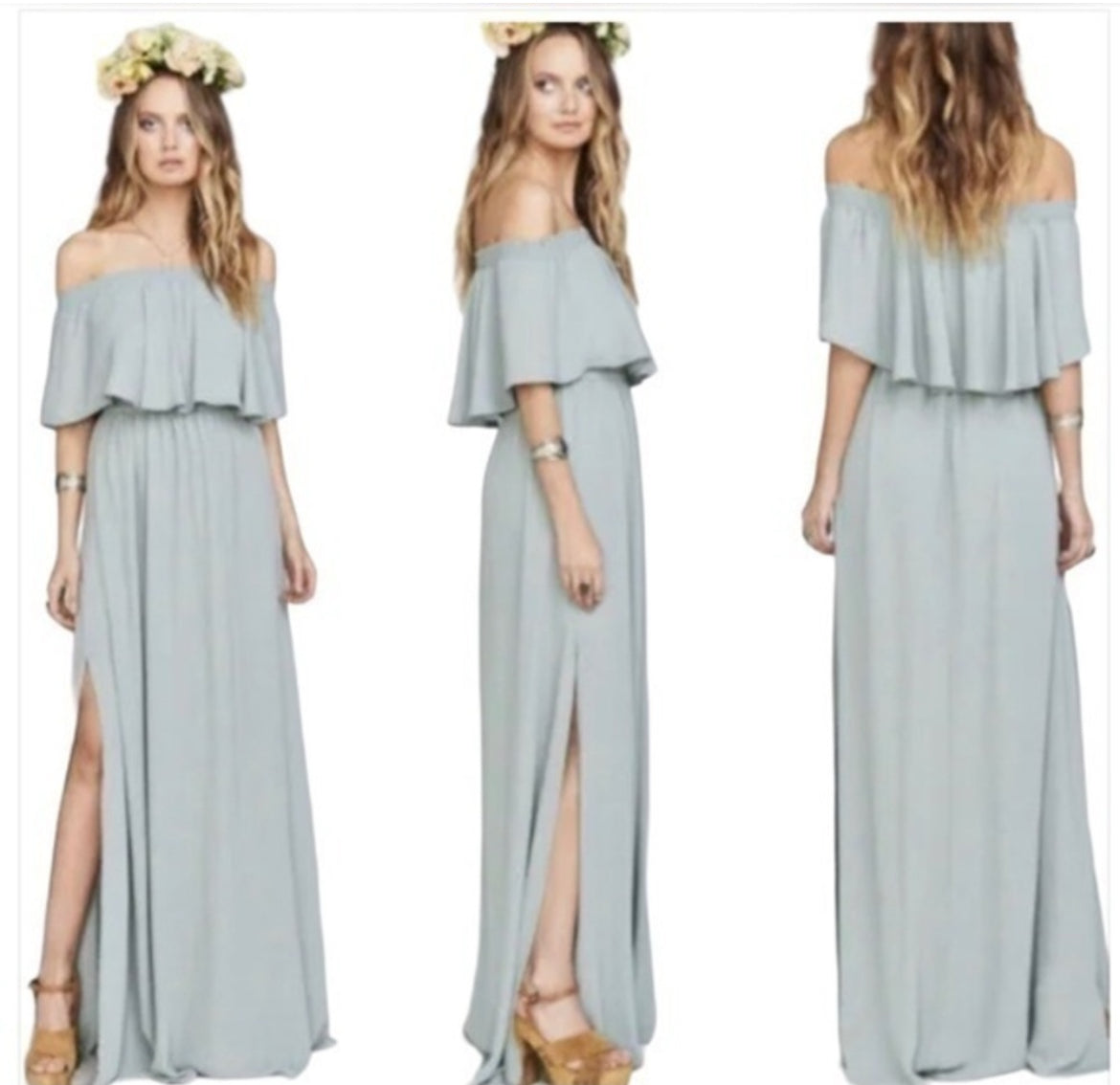Show Me Your MuMu Sage Hacienda Dress (Medium)