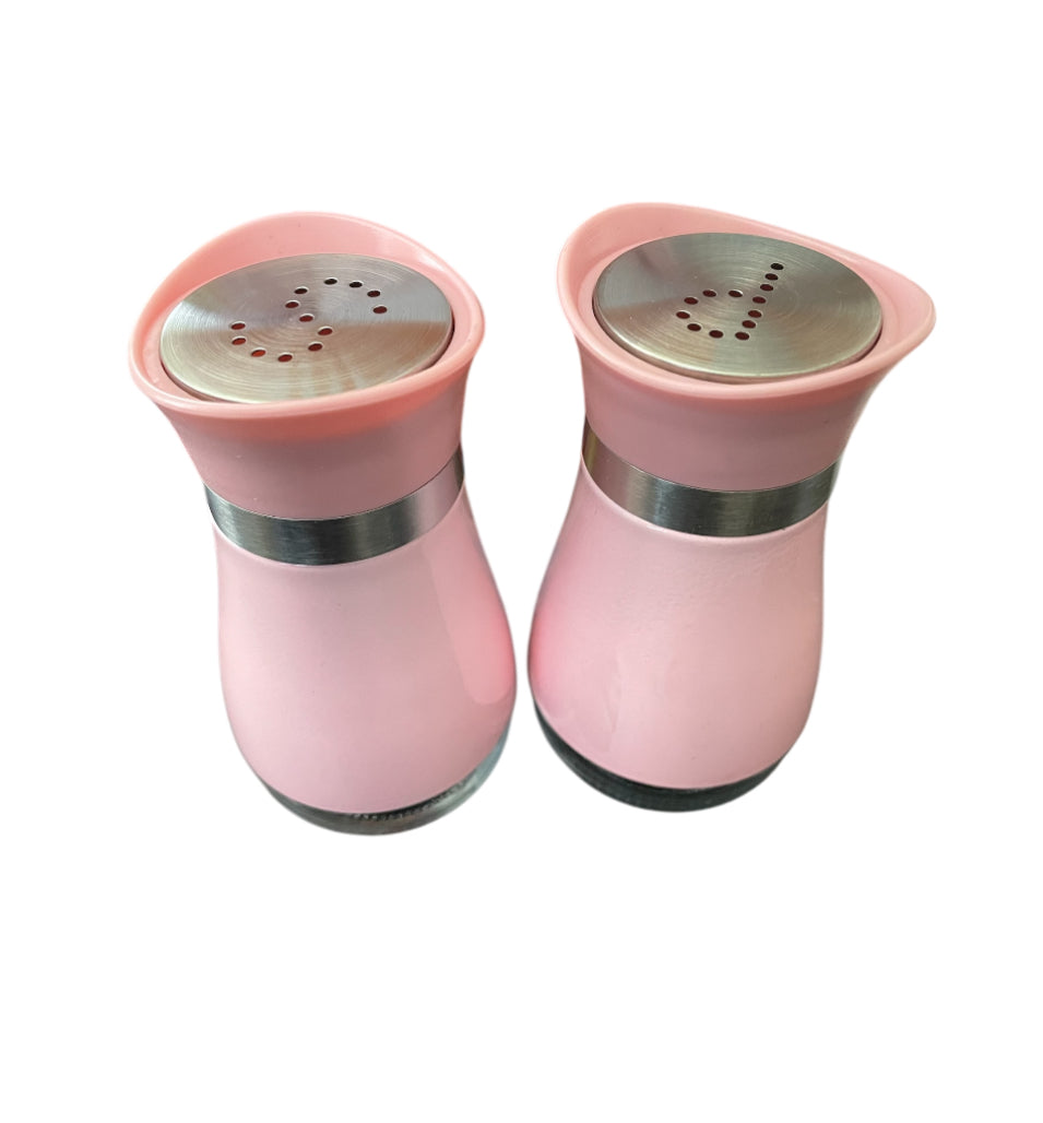 Pink Salt and Pepper Shakers Set