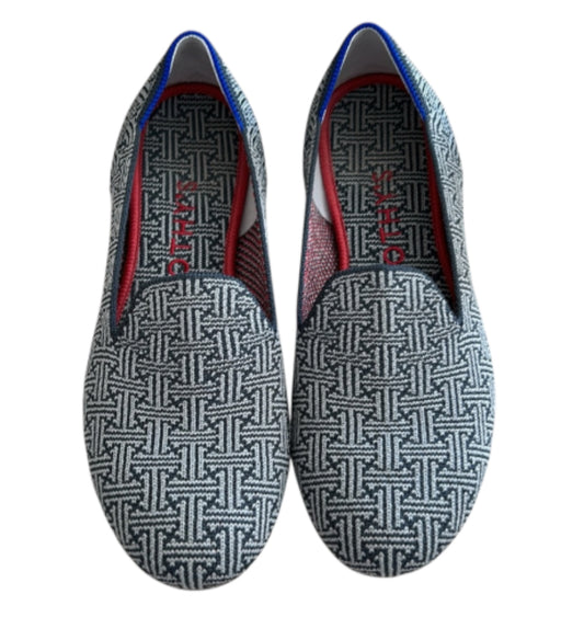 Rothy's The Loafer in the retired Charcoal Grid Pattern (8)