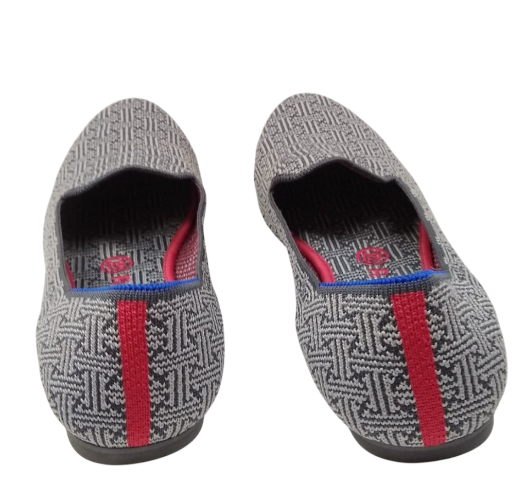 Rothy's The Loafer in the retired Charcoal Grid Pattern (8)