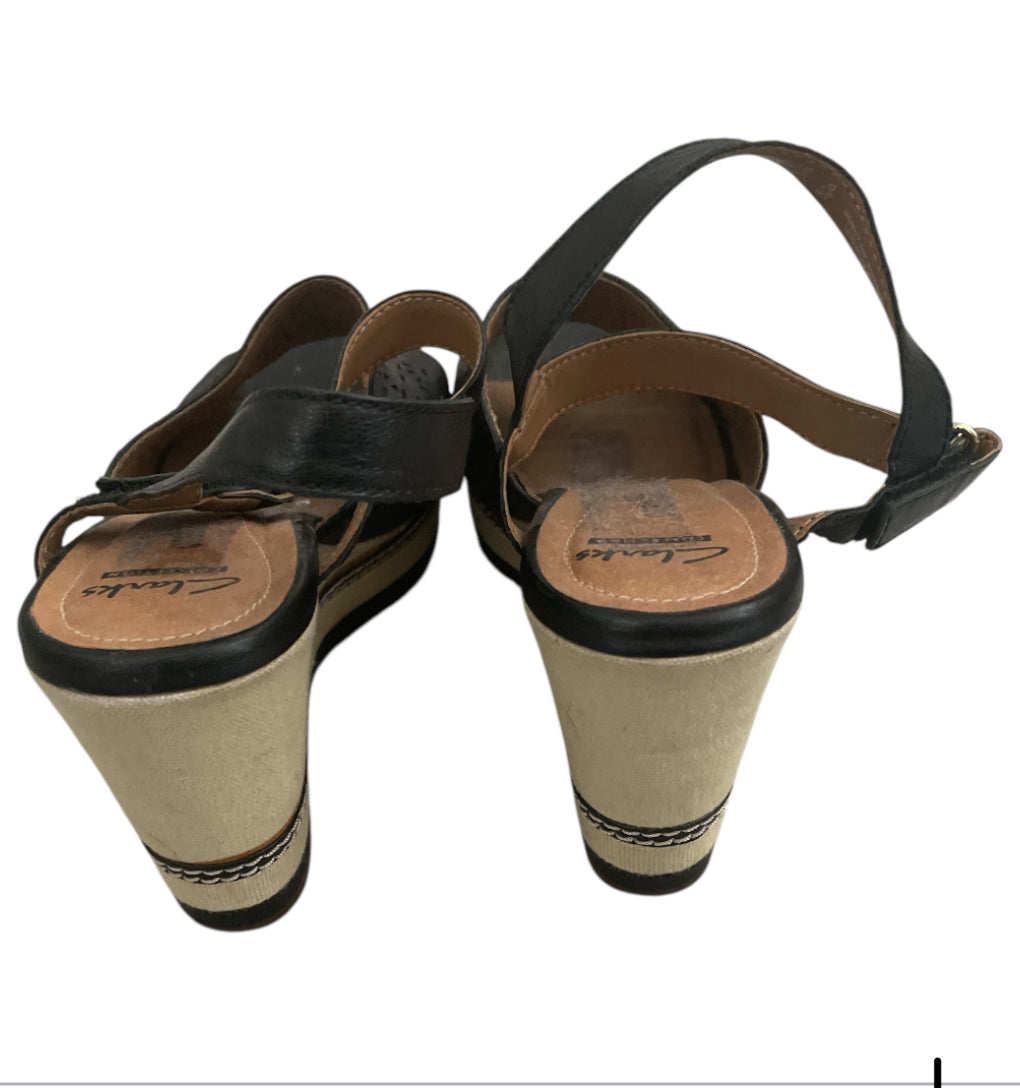 Clarks Collection Zia Graze Platform Wedge Slingback Sandal (9)