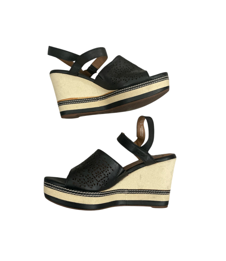 Clarks Collection Zia Graze Platform Wedge Slingback Sandal (9)