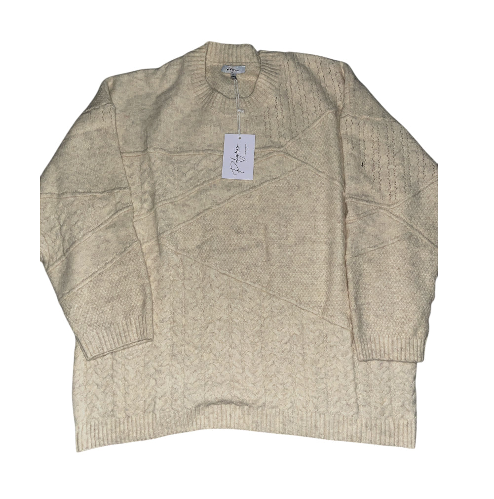 Polagram Green Chunky Knit V-Neck Button-Down Sweater Vest (3x)