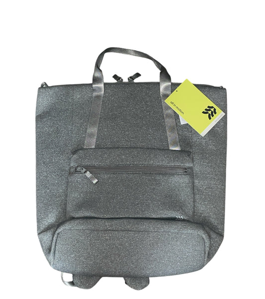 All in Motion Faux Neoprene Tote Backpack in Heather Gray