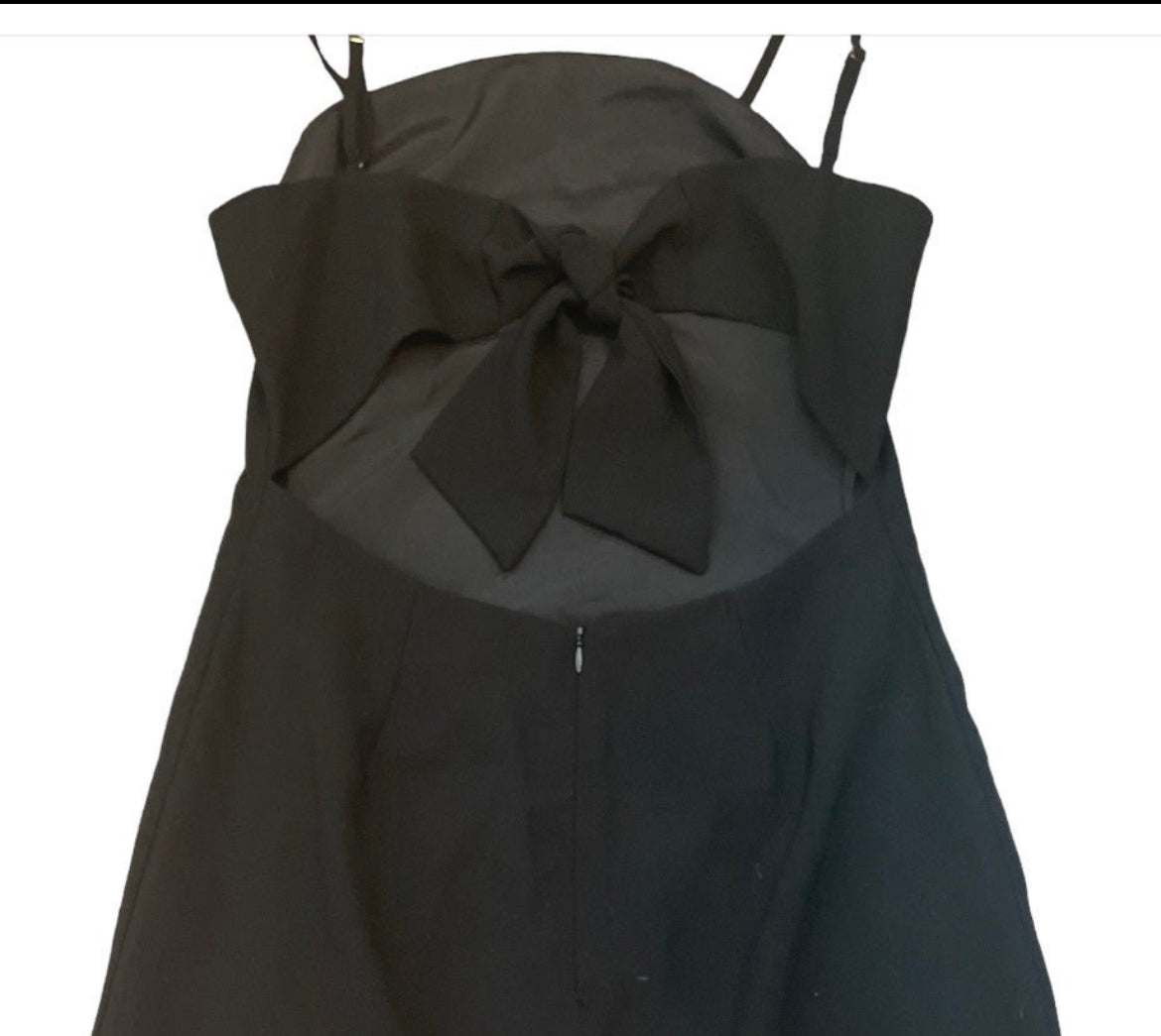 Lulu’s Black Tie Back Dress (Small)