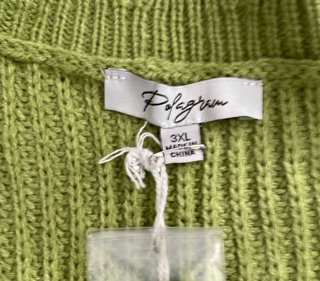 Polagram green knitted sweater vest (1x)