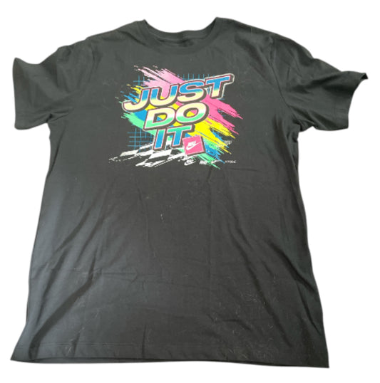 Nike Sportswear Just Do It Graphic Tee Black (Large)