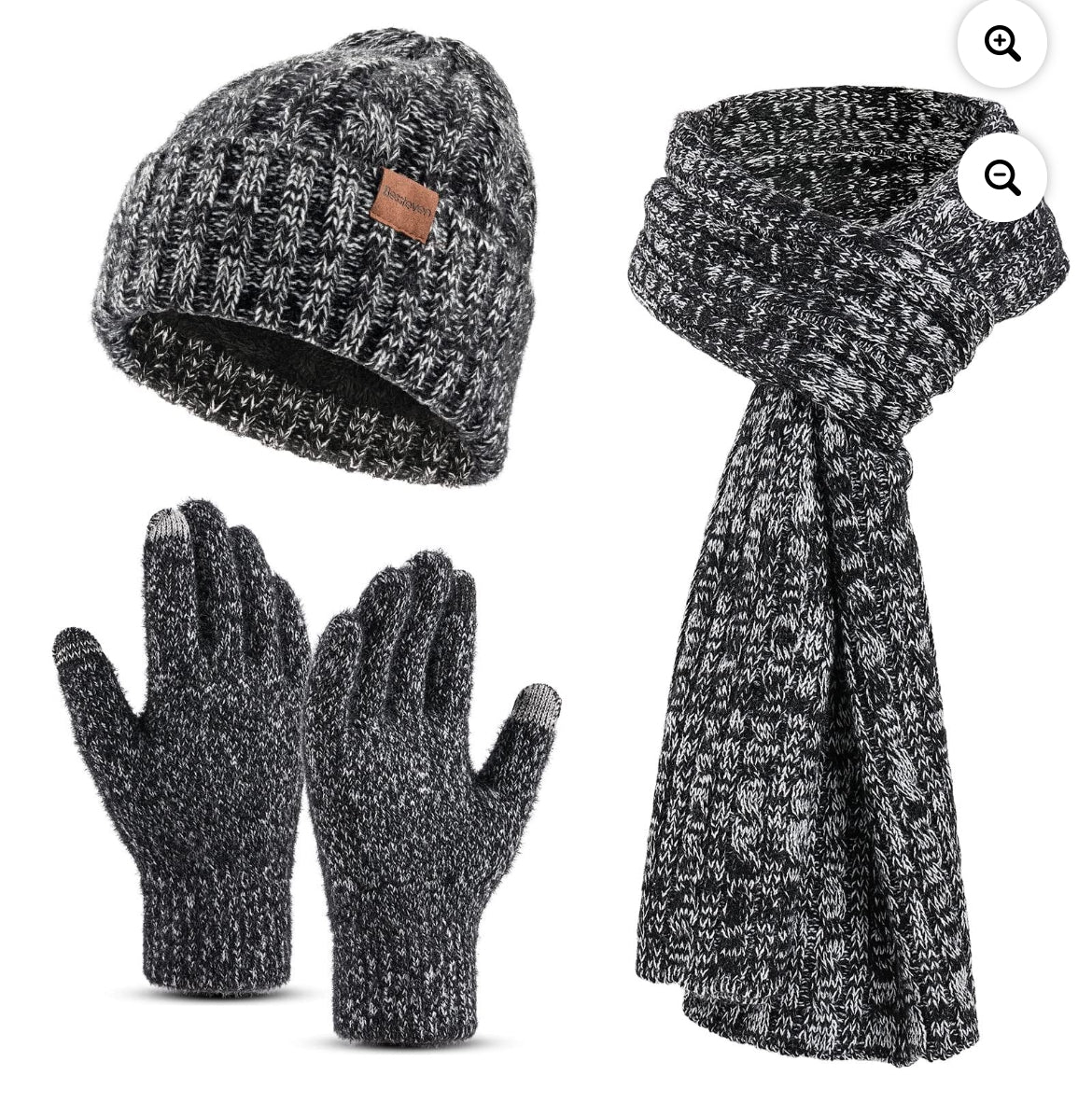 Winter Accessory Set Hat Scarf Glove