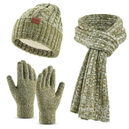 Winter Accessory Set Hat Scarf Glove