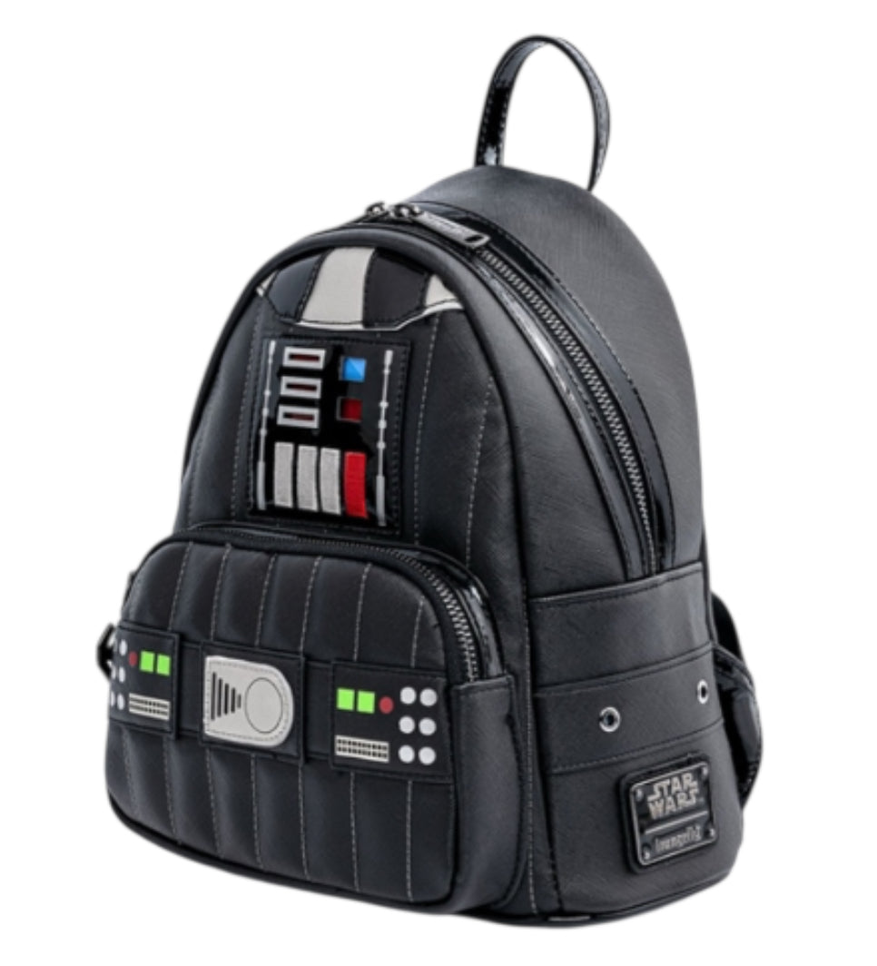Loungefly Star Wars Darth Vader Light Up Cosplay Mini Backpack.