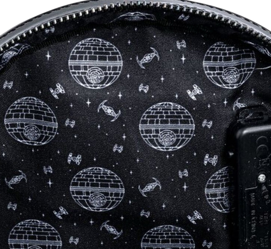 Loungefly Star Wars Darth Vader Light Up Cosplay Mini Backpack.