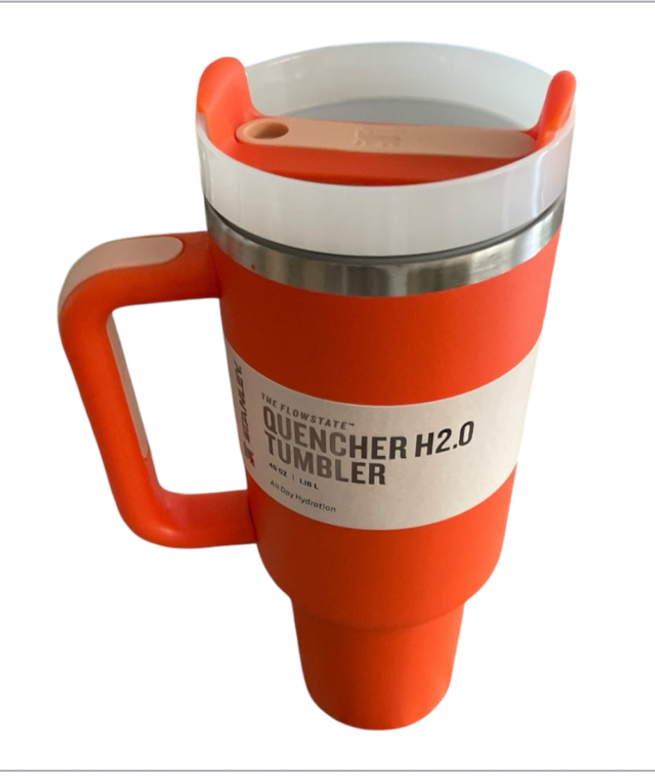 Stanley Quencher H2.0 Orange Tumbler