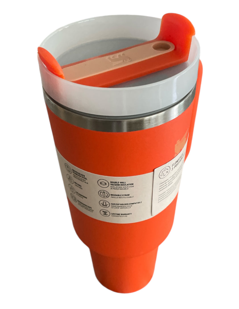 Stanley Quencher H2.0 Orange Tumbler