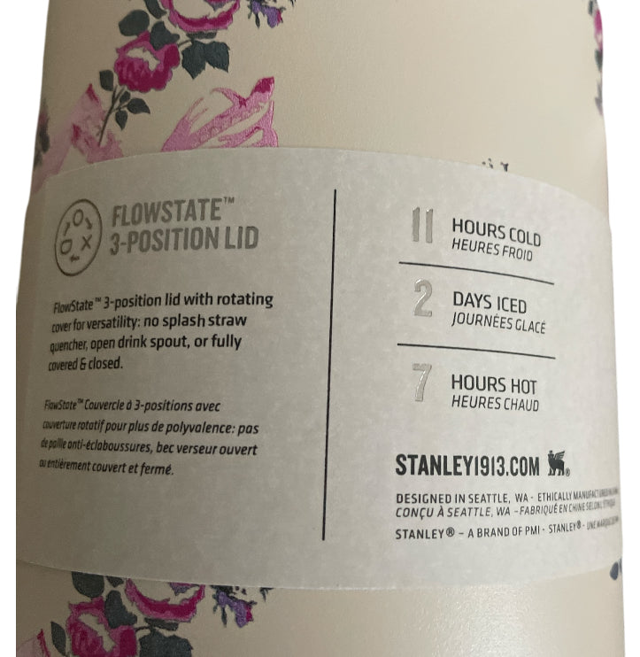 Stanley Bow & Floral Quencher Tumbler