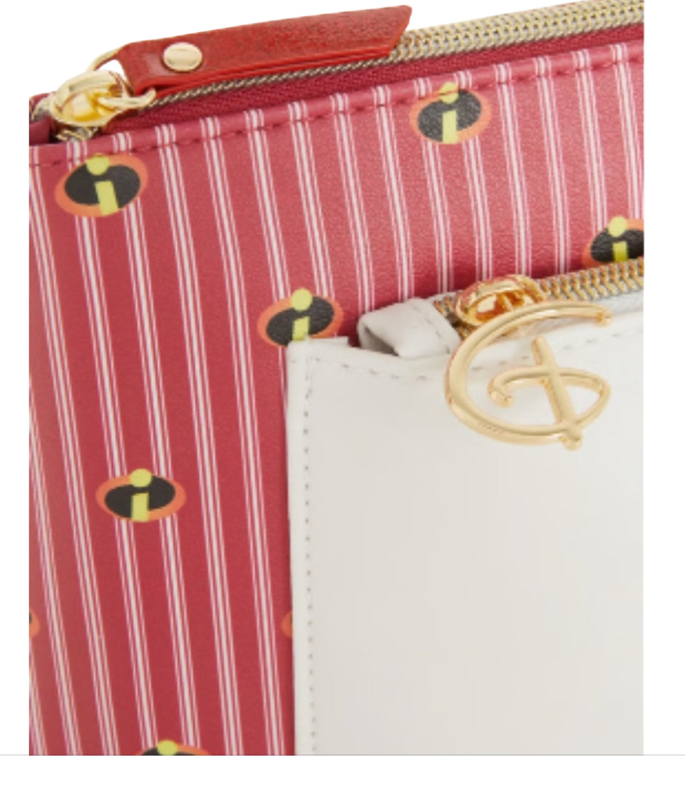 Primark x Pixar The Incredibles Red and White Stripe Toiletry Bag