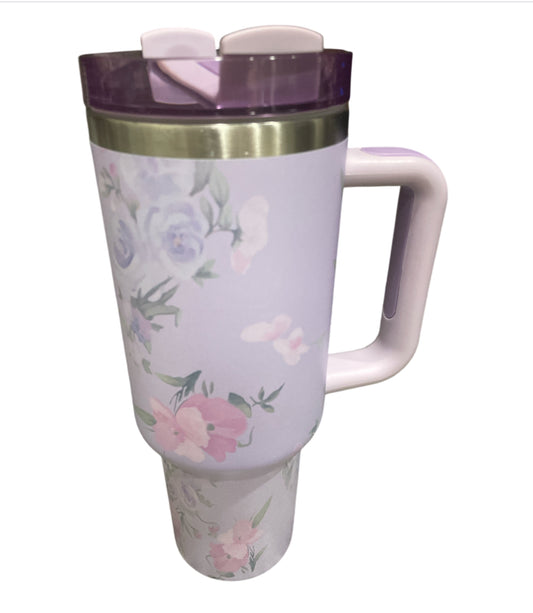Lavender Floral Quencher H2.0 FlowState Tumbler