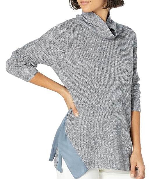 Nic + Zoe West Side Turtleneck (or cowl neck) sweater (Small)