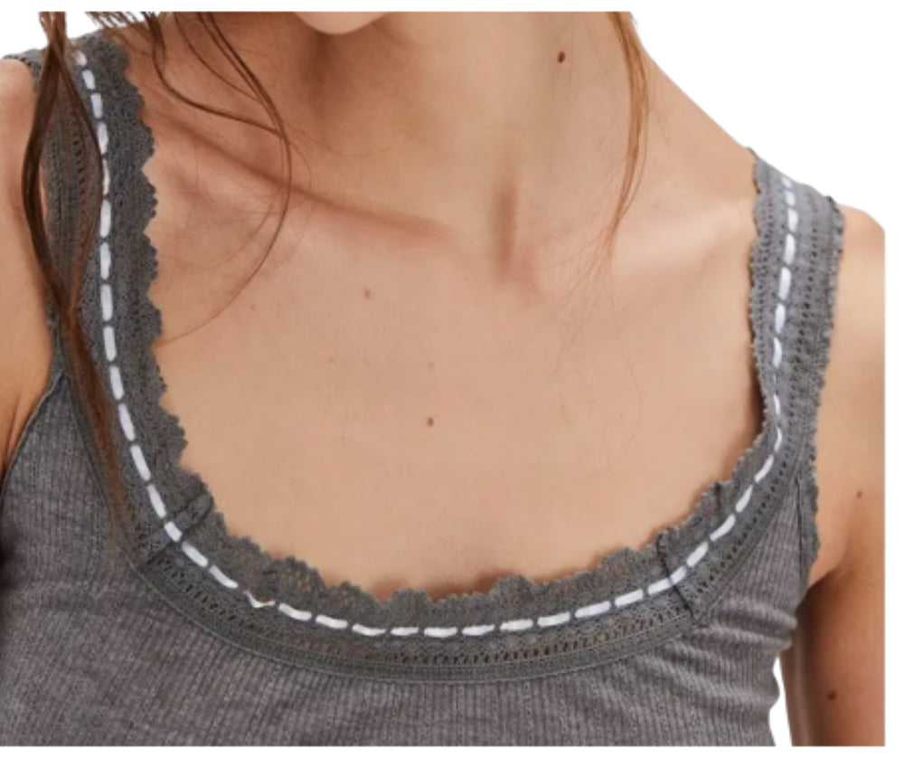 Free People Only You Tank in Heather Grey (Medium)