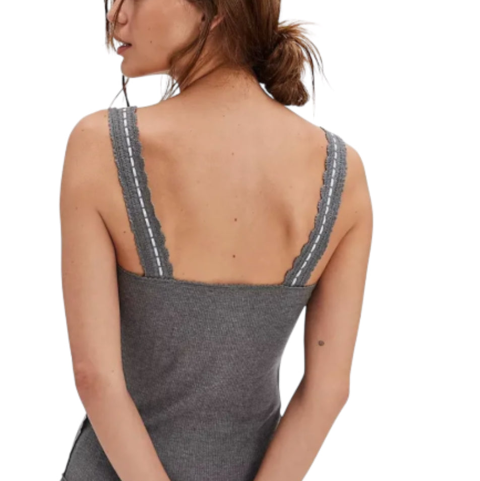 Free People Only You Tank in Heather Grey