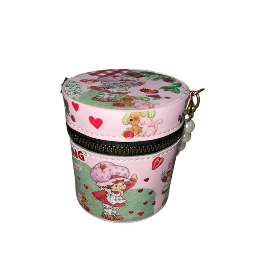 Strawberry Shortcake Cylinder Lipgloss Carrying Bag