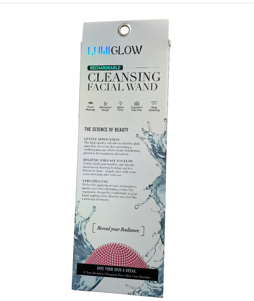 Lumiglow Rechargeable Cleansing Facial Wand.