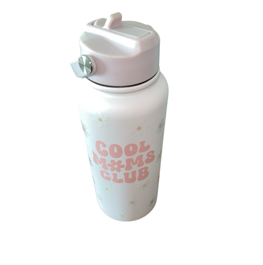 Sandjest Mom Insulated Stainless Steel Water Bottle with Straw - Cool Moms Club