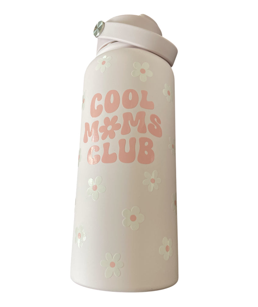 Sandjest Mom Insulated Stainless Steel Water Bottle with Straw - Cool Moms Club