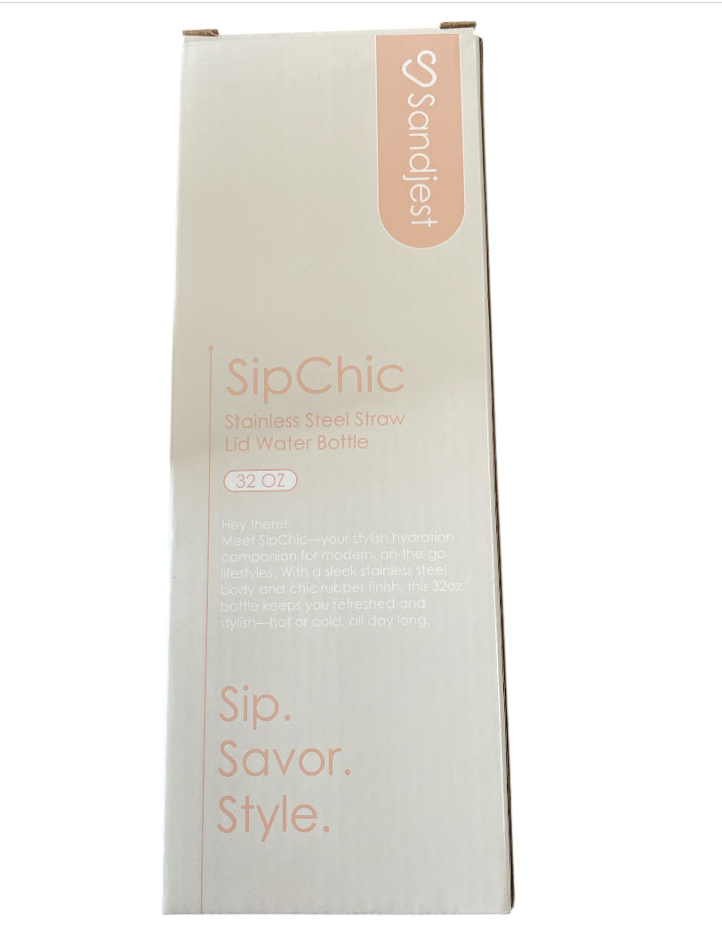Sandjest Mom Insulated Stainless Steel Water Bottle with Straw - Cool Moms Club