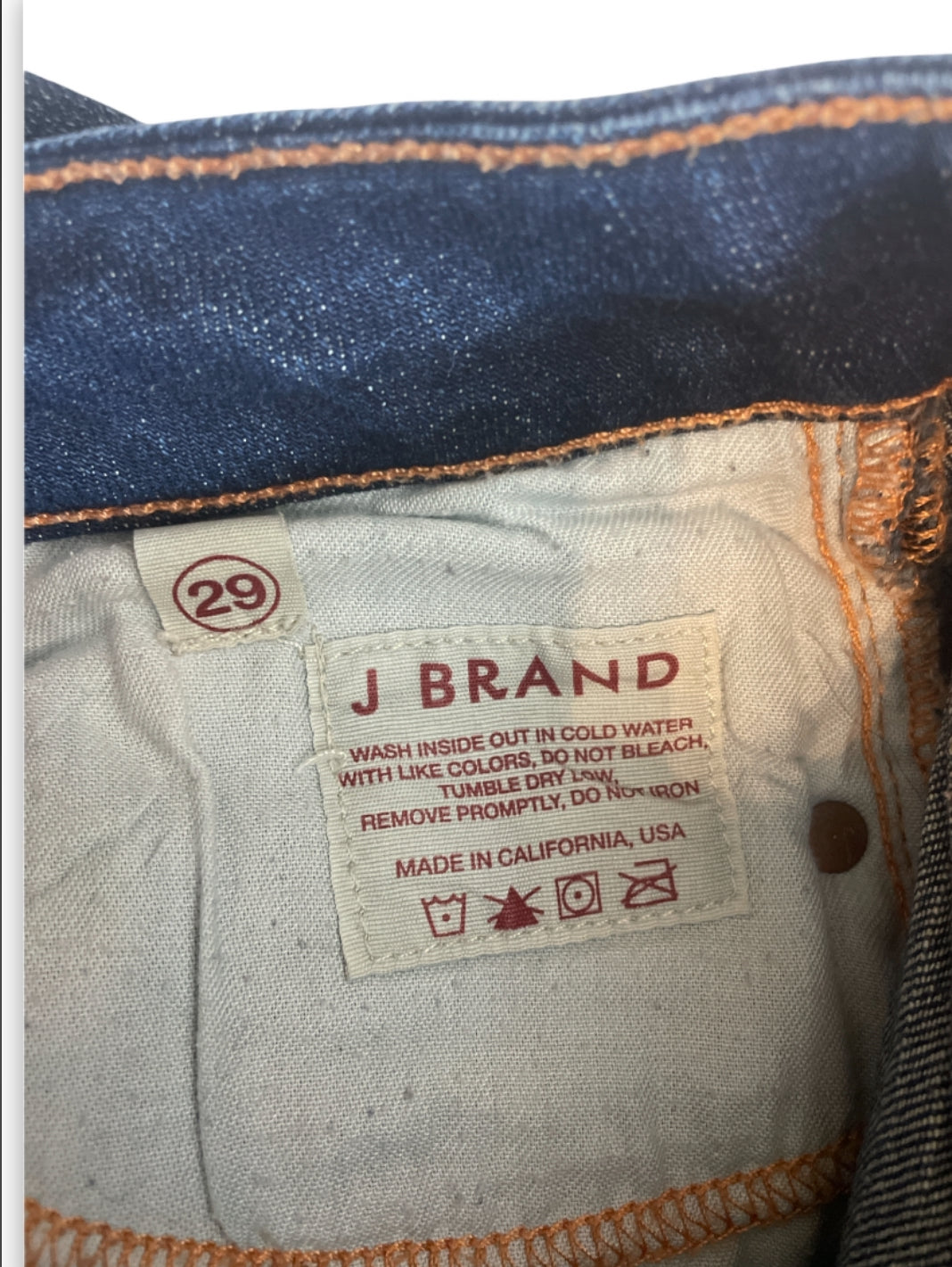 J Brand Straight Leg Denim Jeans - medium wash (29)