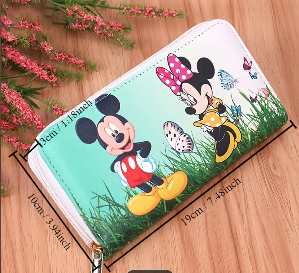 Disney Wallet with Mickey and Minnie Mouse