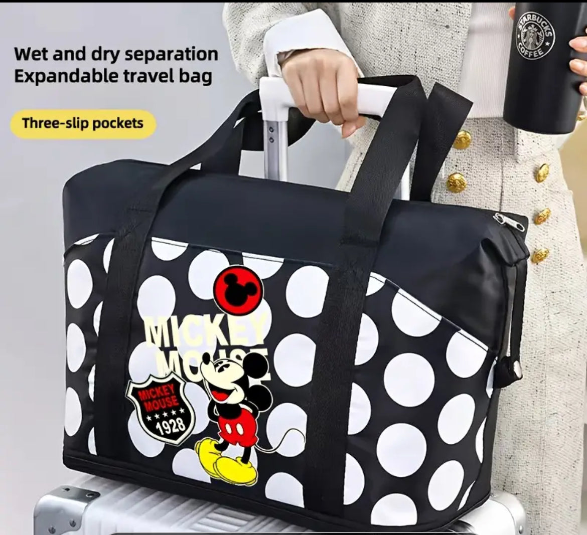 Disney Polka Dot Expandable Travel Bag