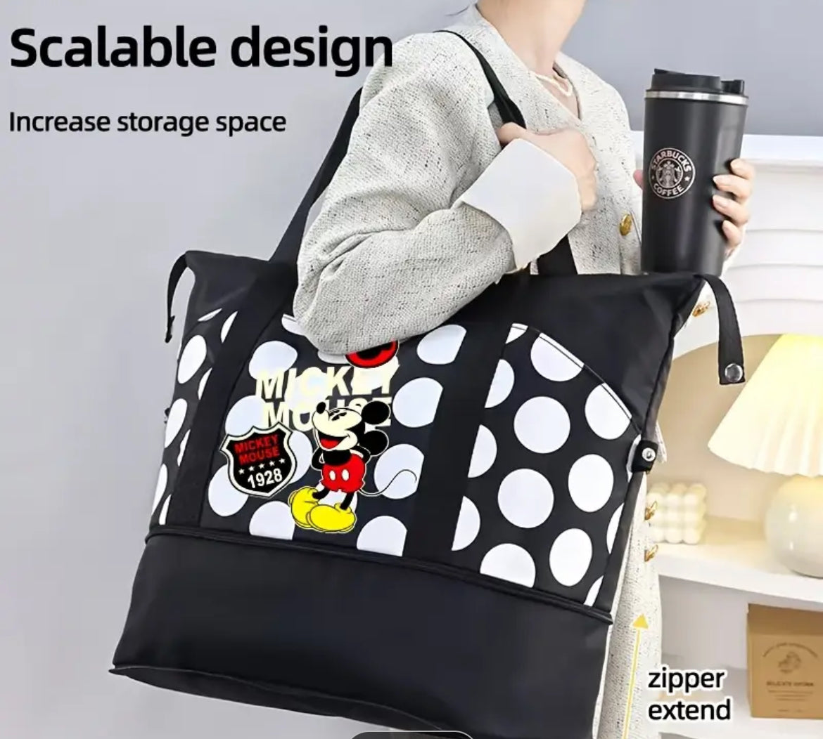 Disney Polka Dot Expandable Travel Bag