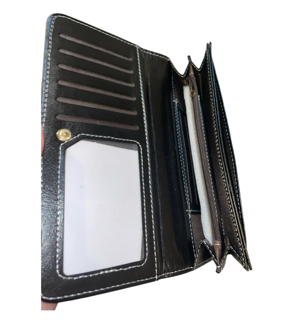 Disney Black Wallet with Mickey and Minnie Mouse