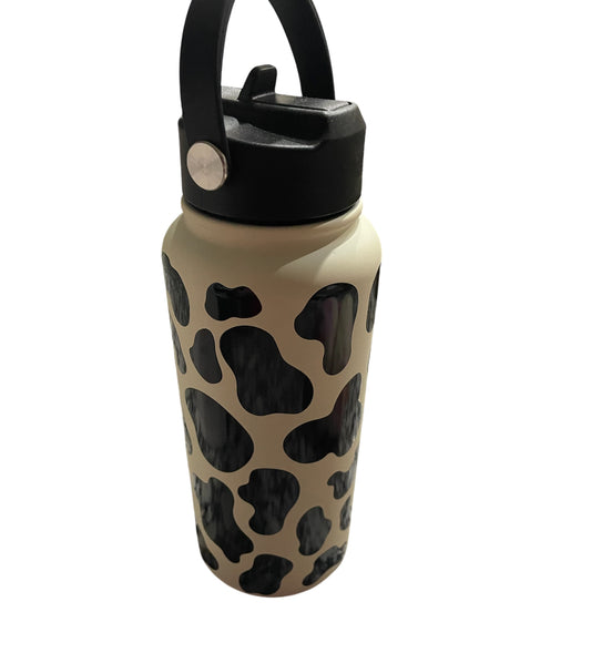 Cow Print Stainless Steel Vacuum Insulated Water Bottle