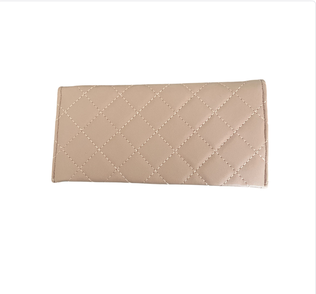 Badgley Mischka Quilted Pink Wallet