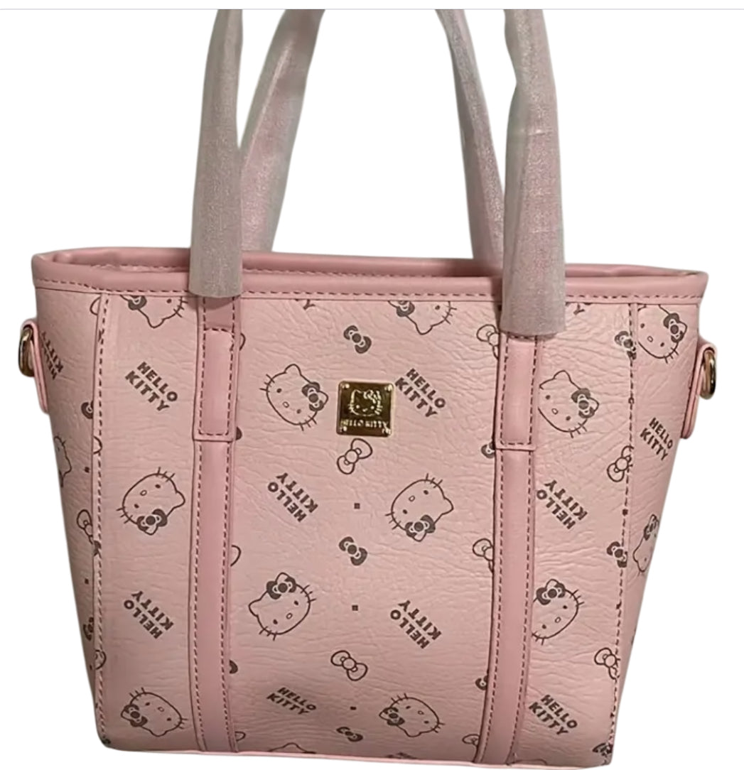 Sanrio Hello Kitty Pink Faux Leather Tote Bag