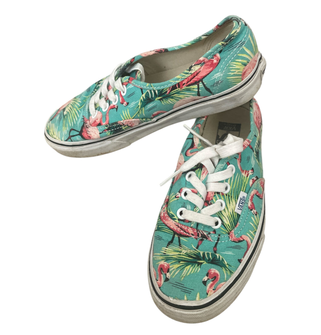 Vans Flamingo Tropical Print Authentic Sneakers (6.5)