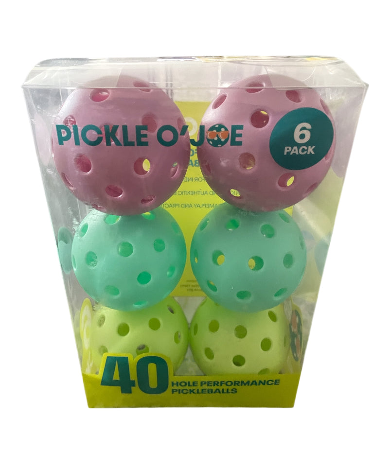 Pickle O'Joe 6pk Balls Pickleballs