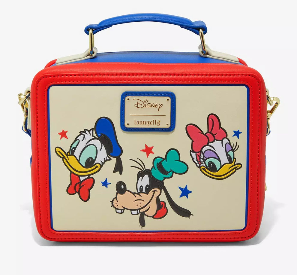 Loungefly Disney Mickey And Friends Classic Lunchbox Crossbody Bag.