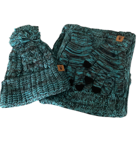 Cozy Winter Accessory Set Hat Scarf Glove