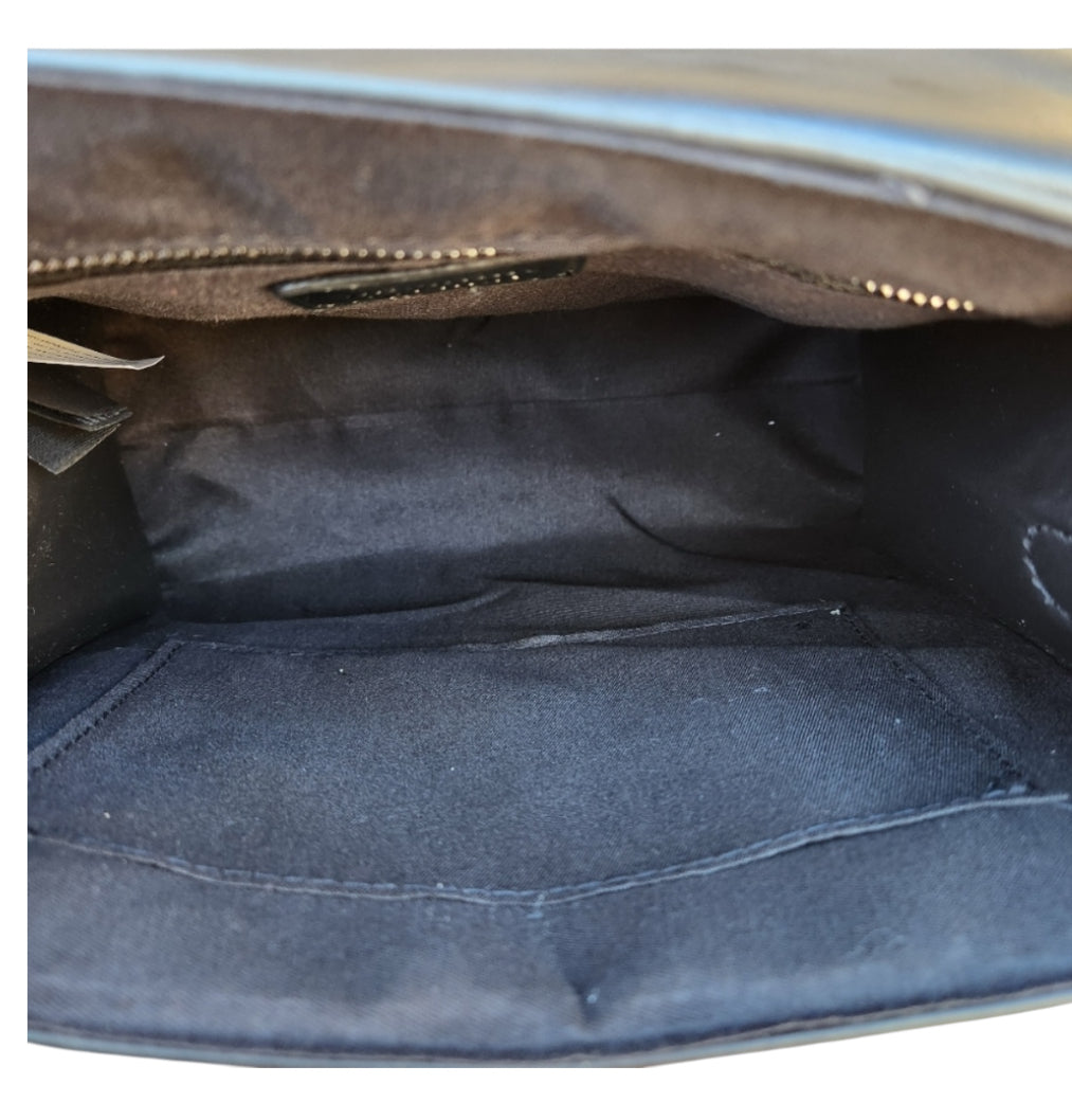 VALENTINO ORLANDI Black Satchel Bag with Removable Strap & Wallet