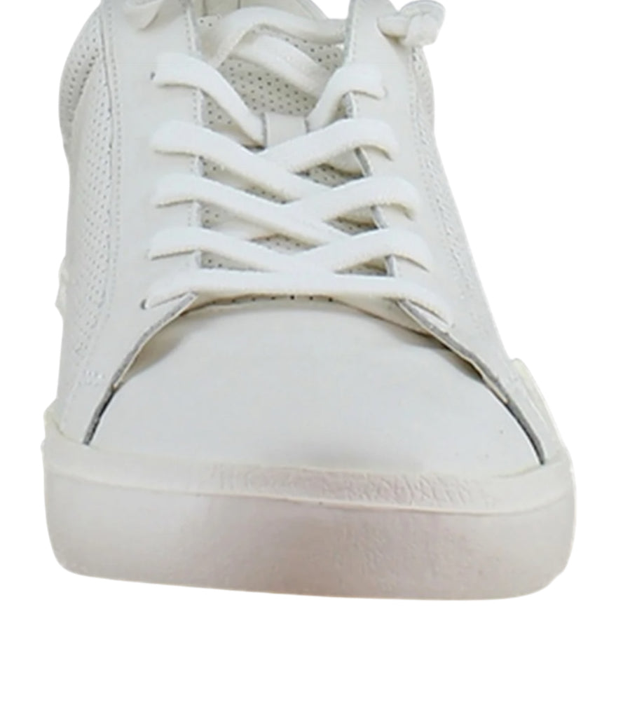 Dolce Vita Zohara platform sneakers in white perforated leather.(10)