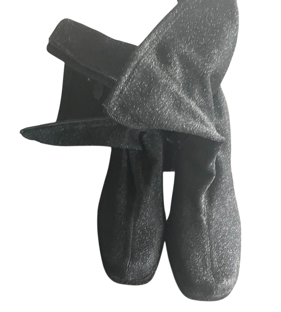 Top Moda Black Glitter Ankle Boot (9)