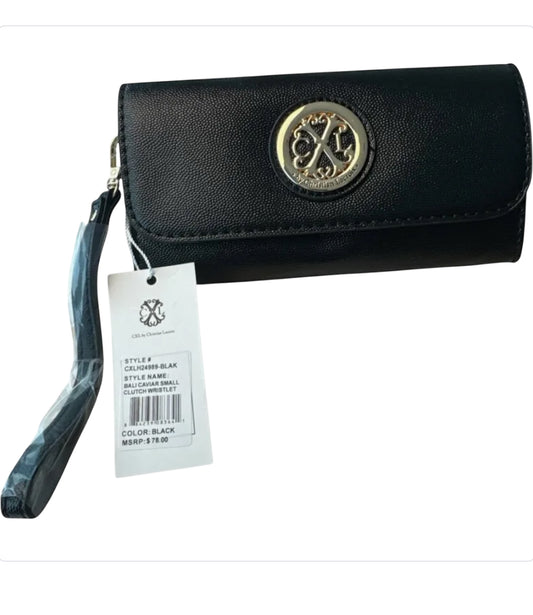 CXL by Christian Lacroix Bali Caviar Small Clutch Wristlet
