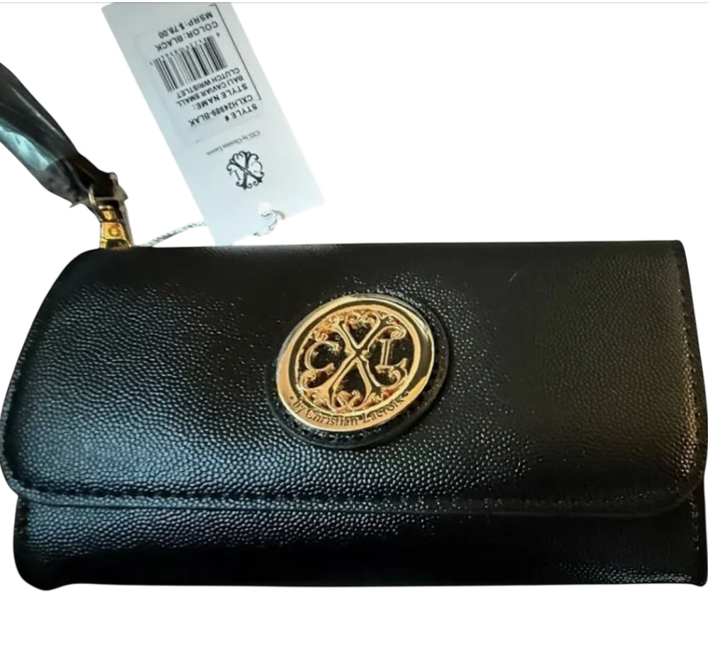 CXL by Christian Lacroix Bali Caviar Small Clutch Wristlet
