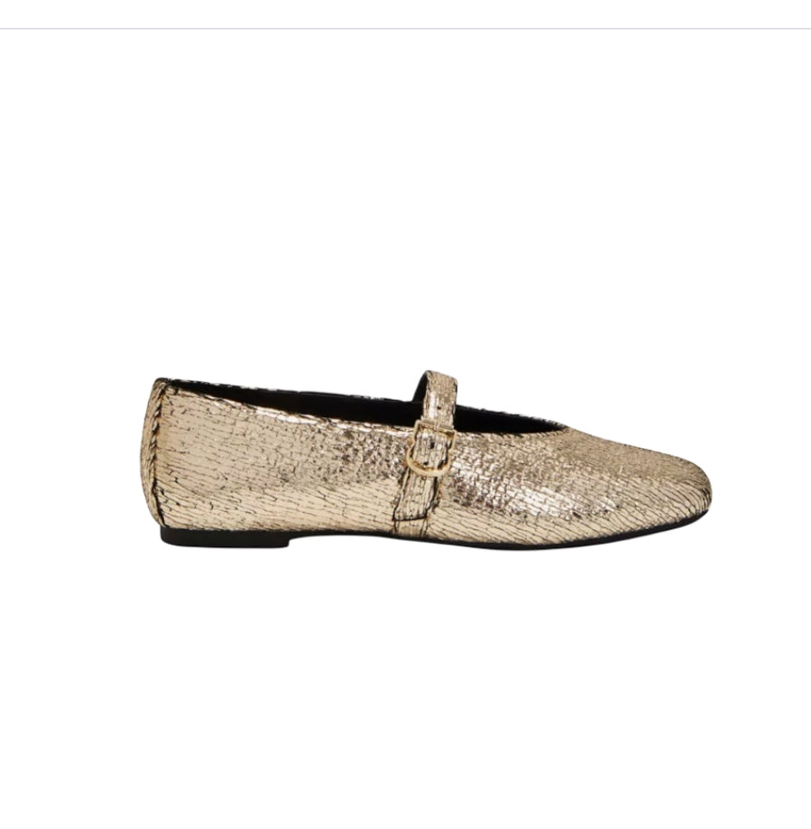 Katy Perry The Evie Gold Mary Jane Flat (9.5)