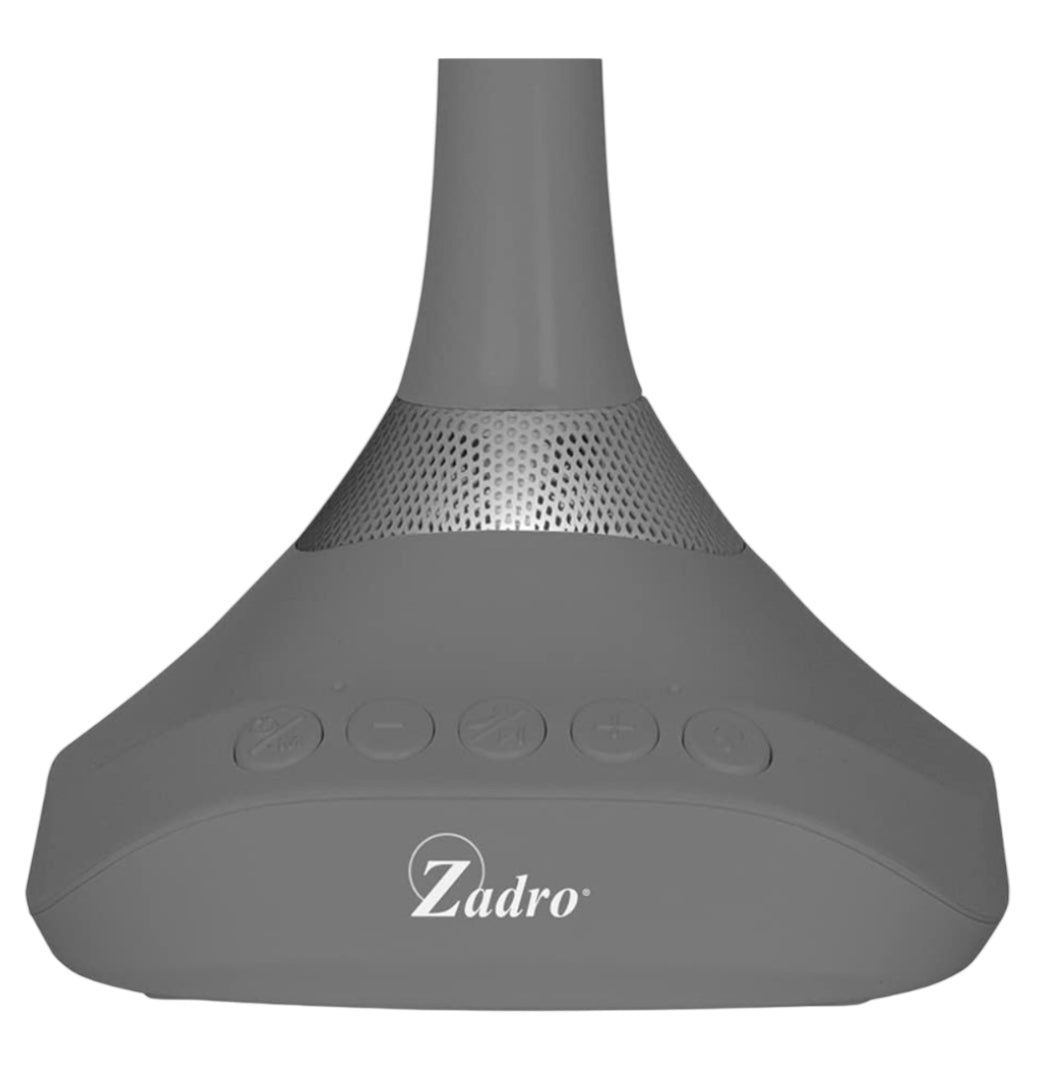 Zadro 5" Round LED Ring Light Bluetooth Countertop Mirror